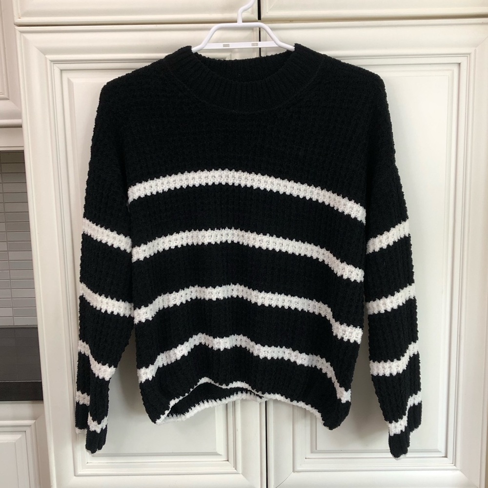 Love tree striped women’s sweater